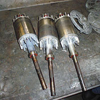 Cambio de rodamientos en motores.