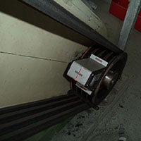 Alineación de correas y poleas.