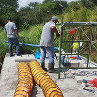 Instalación de ventiladores para espacios confinados.