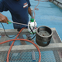 Lavado de blower unidad de aire acondicionado.