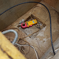 Medición en varilla de la resistencia a tierra